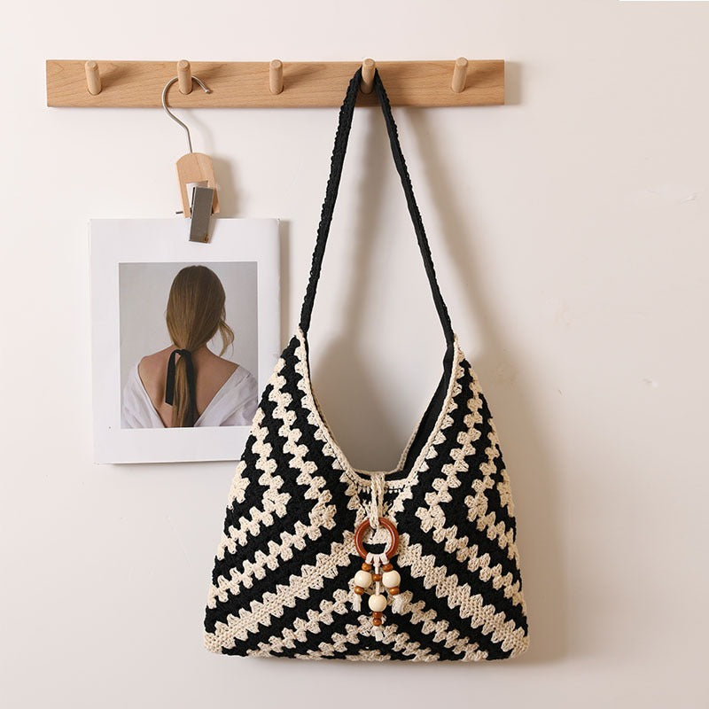 Simple Beach Straw Shouder Bag