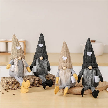 Knitted Heart Hat Plush Doll