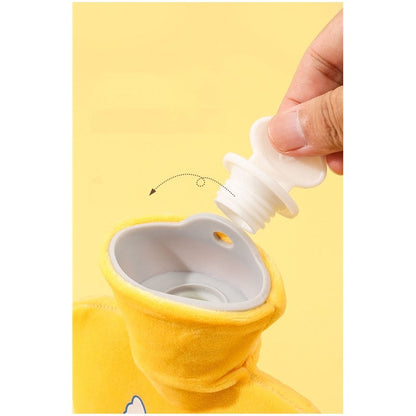 Cute Cartoon Printed Fleece Cover Hot Water Bag