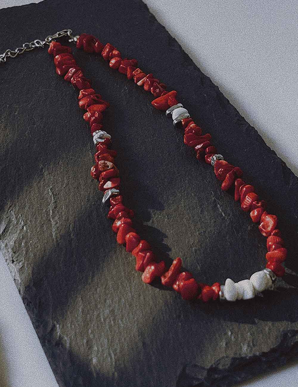 Irregular Natural Stone Handmade Choker Necklace
