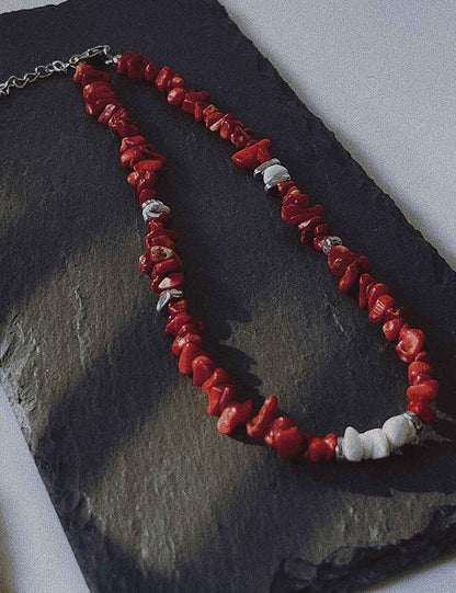 Irregular Natural Stone Handmade Choker Necklace