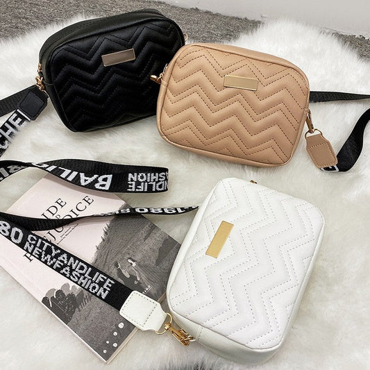 Fashion Letter-Strap Crossbody Bag