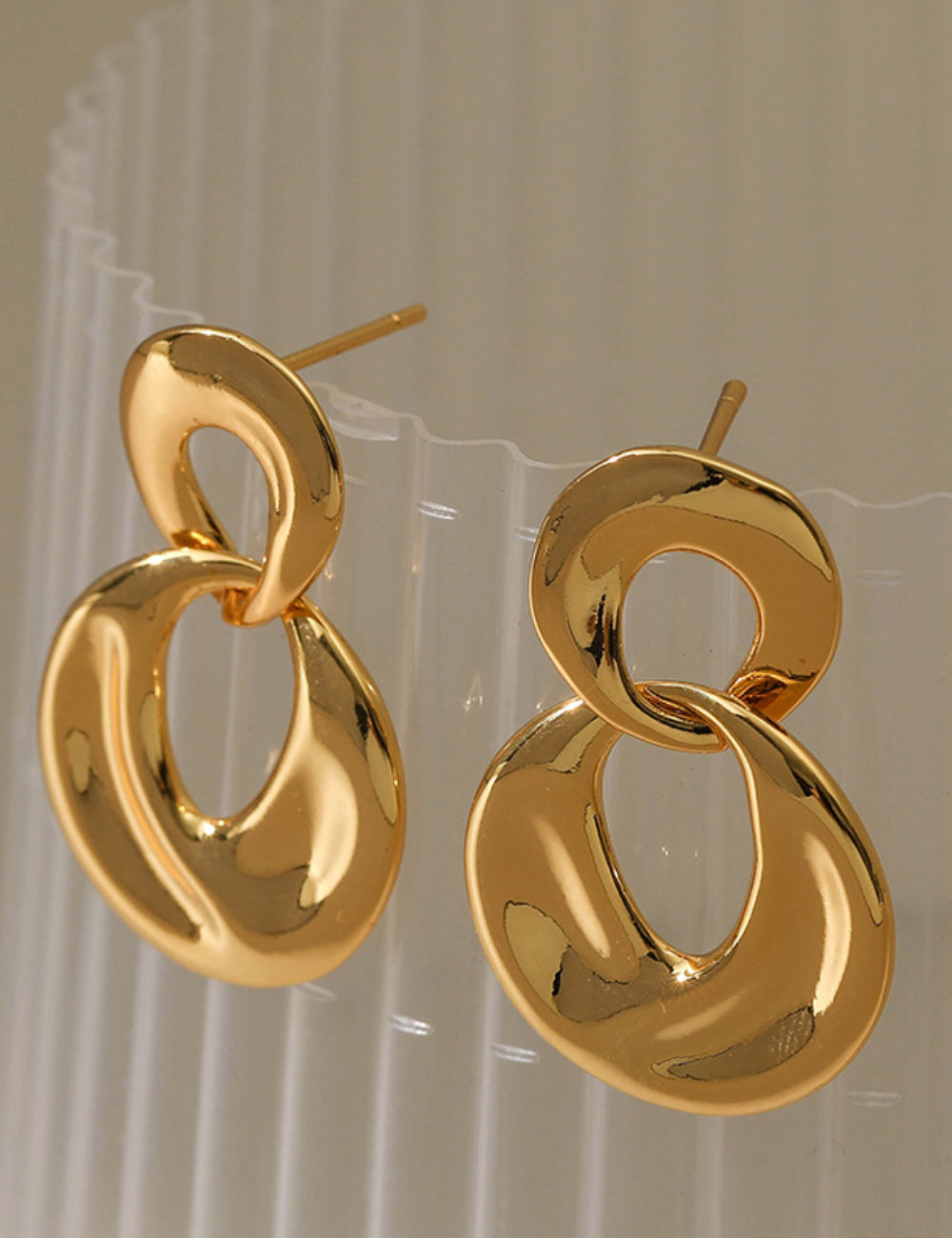 Irregular Circle Geometric Drop Earrings