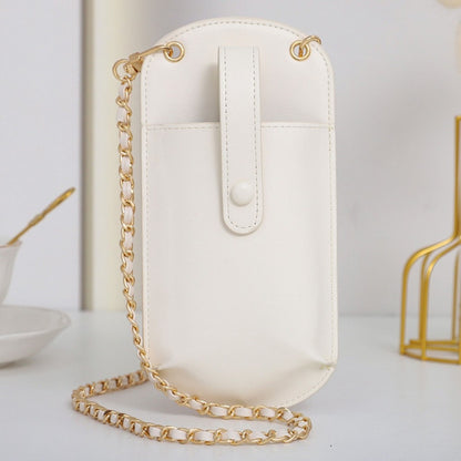 Cute Small PU Leather Chain One Shoulder Cell Phone Crossbody Bag