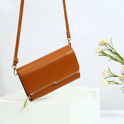 Solid Color Simple One Shoulder Crossbody Bag