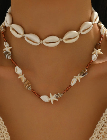 Bohemian Fashion Shell Conch Layered Necklace