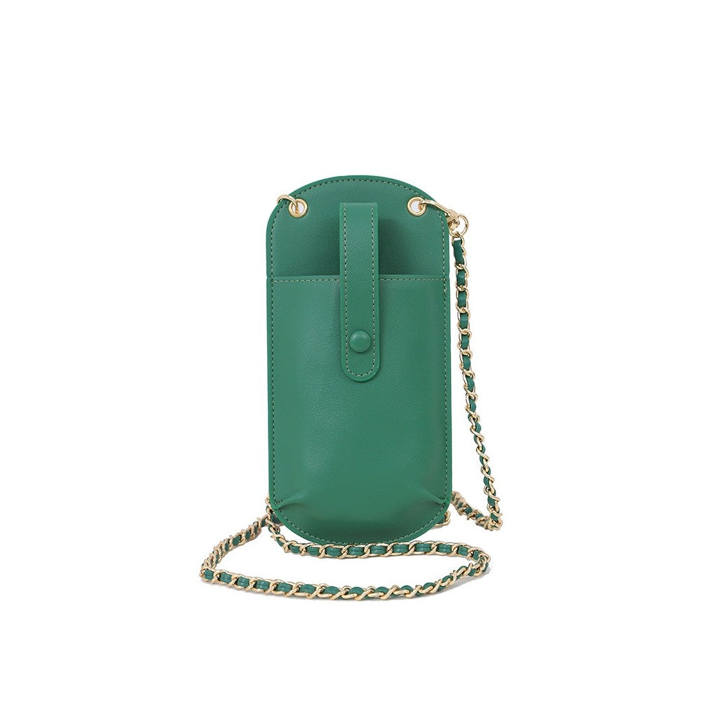 Cute Small PU Leather Chain One Shoulder Cell Phone Crossbody Bag