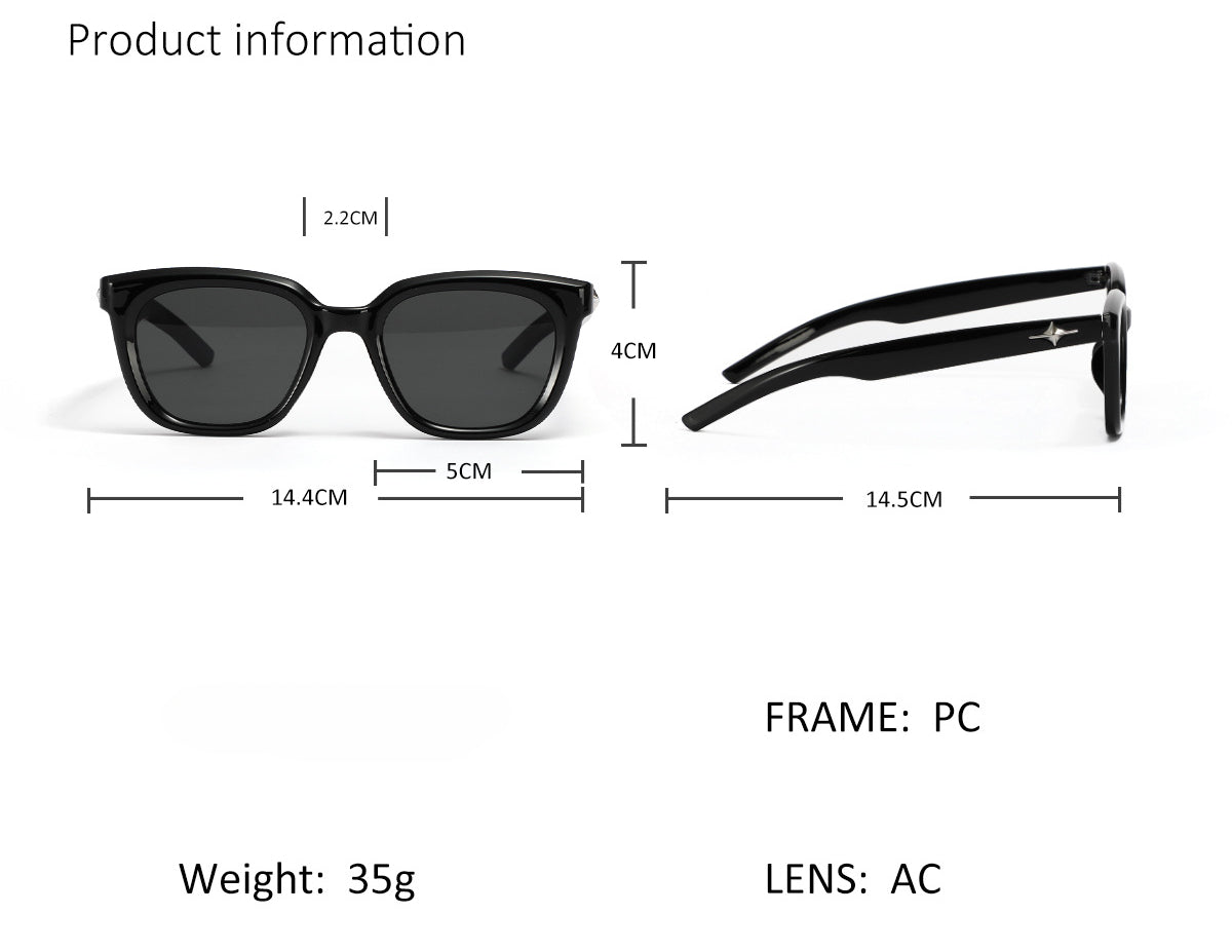 Versatile Square Frame Sunglasses