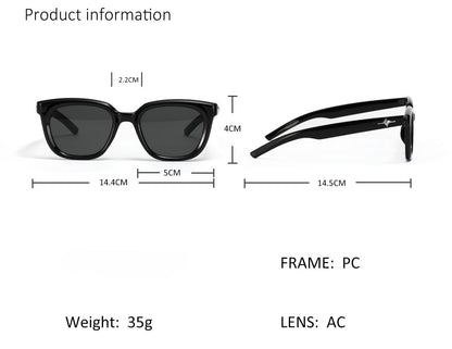Versatile Square Frame Sunglasses