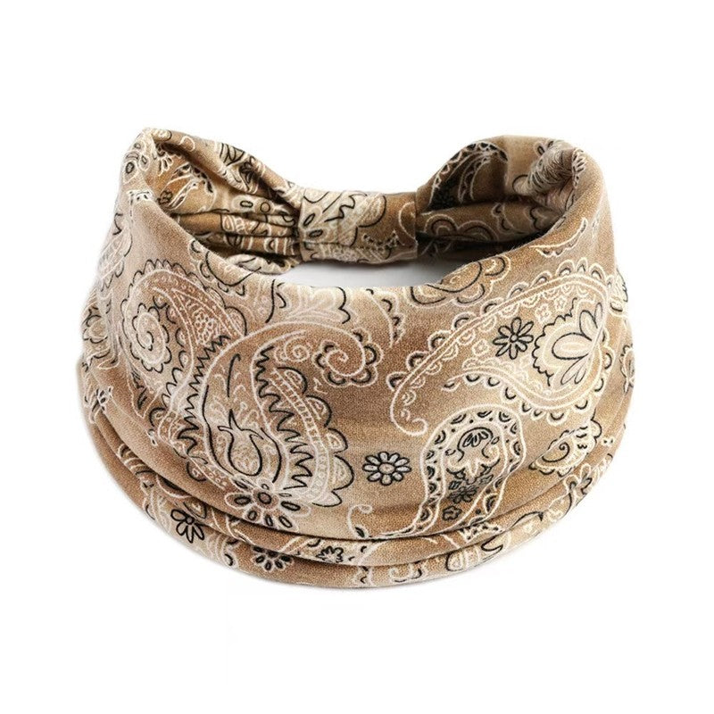 Printed Knot Elastic Headband