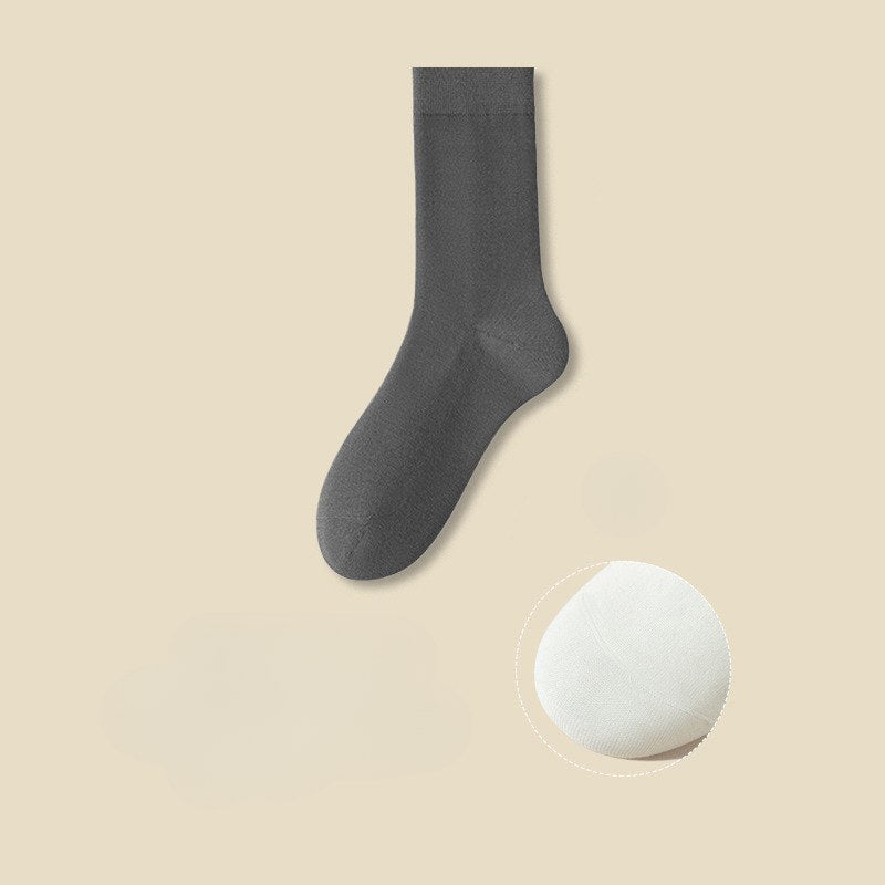 Solid Color Cotton Simple Socks
