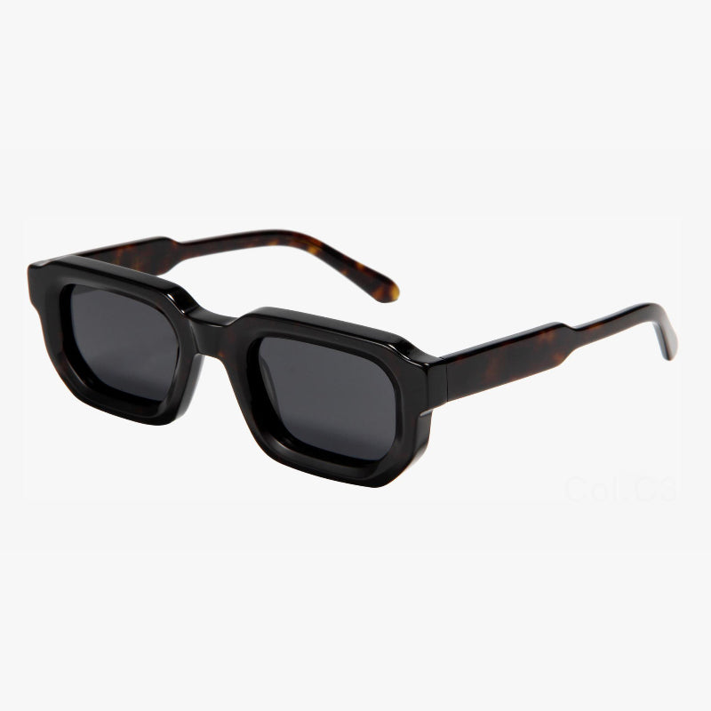 Retro Square Wide Polarized Sunglasses