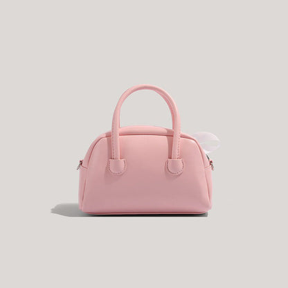 Candy Color Bow Leather Shoulder Bags