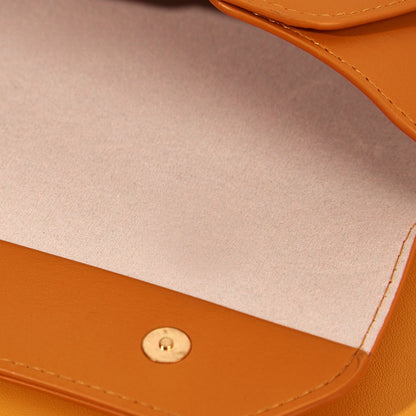 Leather Solid Color Protective Eyeglasses Case