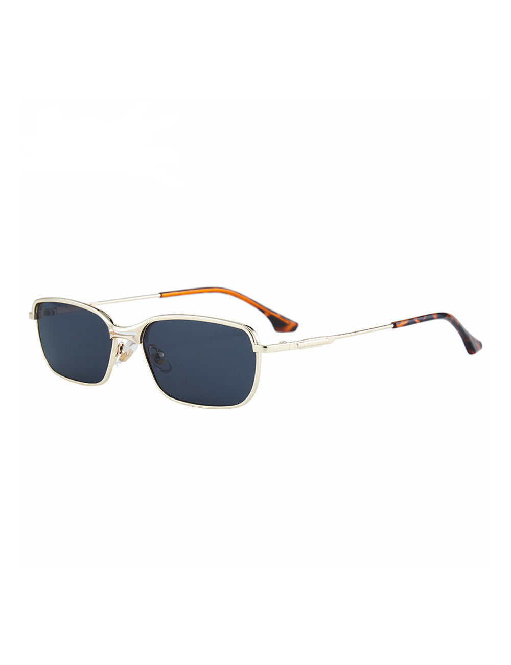 Retro Square Metal Frame Sun Glasses