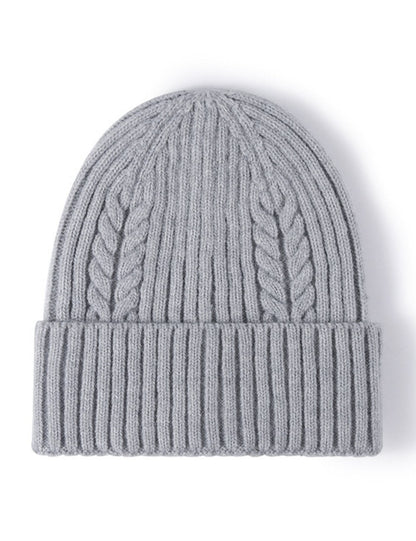 Solid Color Teist Simple Knit Beanie