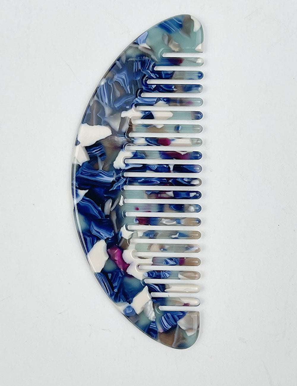 Acrylic Half-Moon Portable Hair Combs