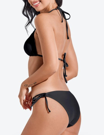 Halter Bikini String Tie 2PCS Swimwear Set