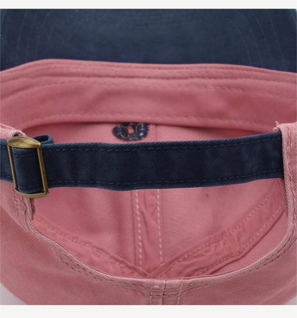 Contrast Color Embroidered Baseball Caps