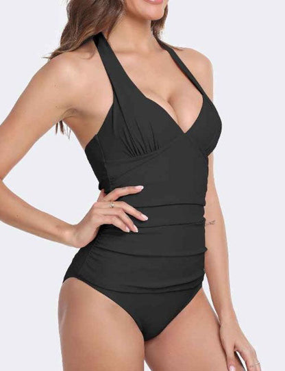 One Piece Halter String Backless Swimwear