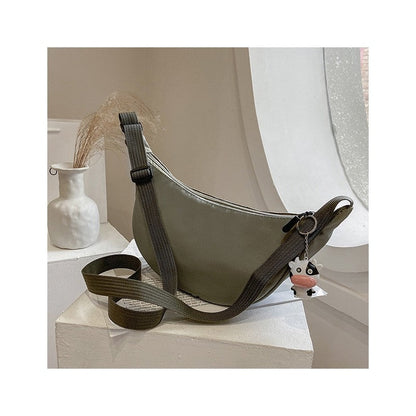 Cow Printed Crossbdody Dumpling Bag