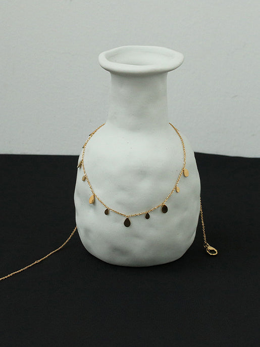 Simple Tassel Drops Necklace