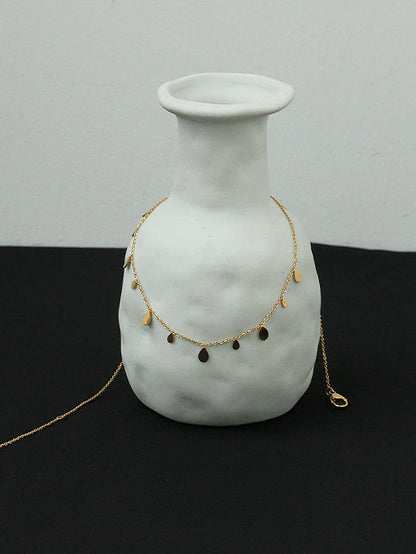 Simple Tassel Drops Necklace