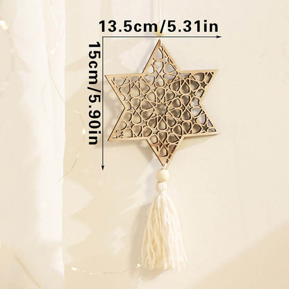 Hollow Star Moon Rope Wall Hanging