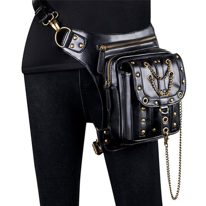 Retro Punk Casual Crossbody Waist Bag