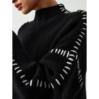 Stylish Long Sleeve Parisian Round-Neck Knitwear