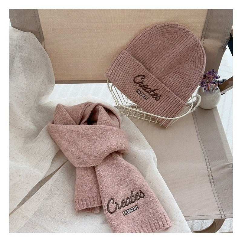 Kids Knit Hat Scarf Set