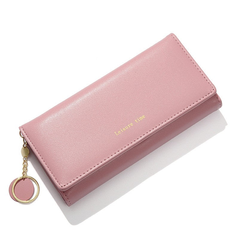 Solid Color Simple Foldable Wallet Clutch Bag
