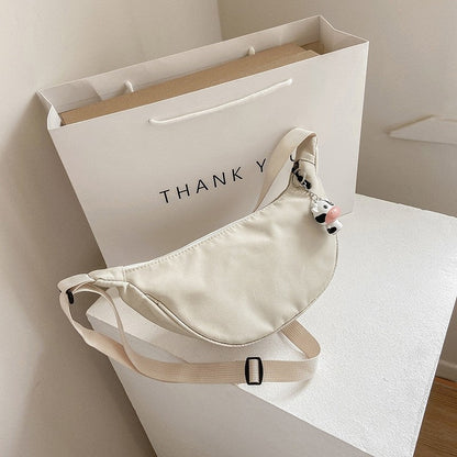 Cow Printed Crossbdody Dumpling Bag