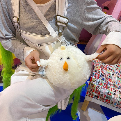 Cute Plush Chick Cartoon Shoulder Bag