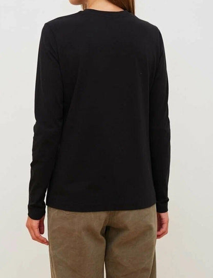 Casual Solid Color Round Neck Long Sleeve Top