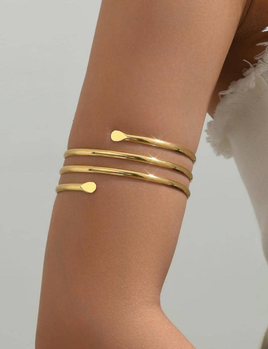 Simple Layered Punk Arm Cuff
