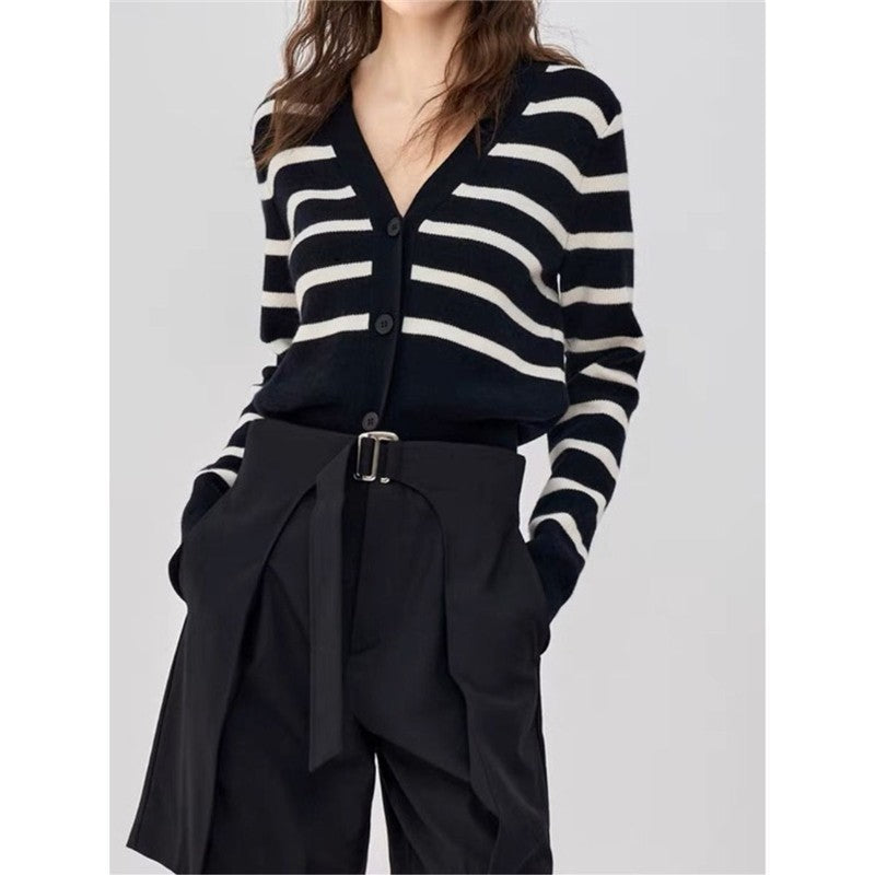 Striped Knit Cardigan