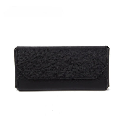 Leather Solid Color Protective Eyeglasses Case