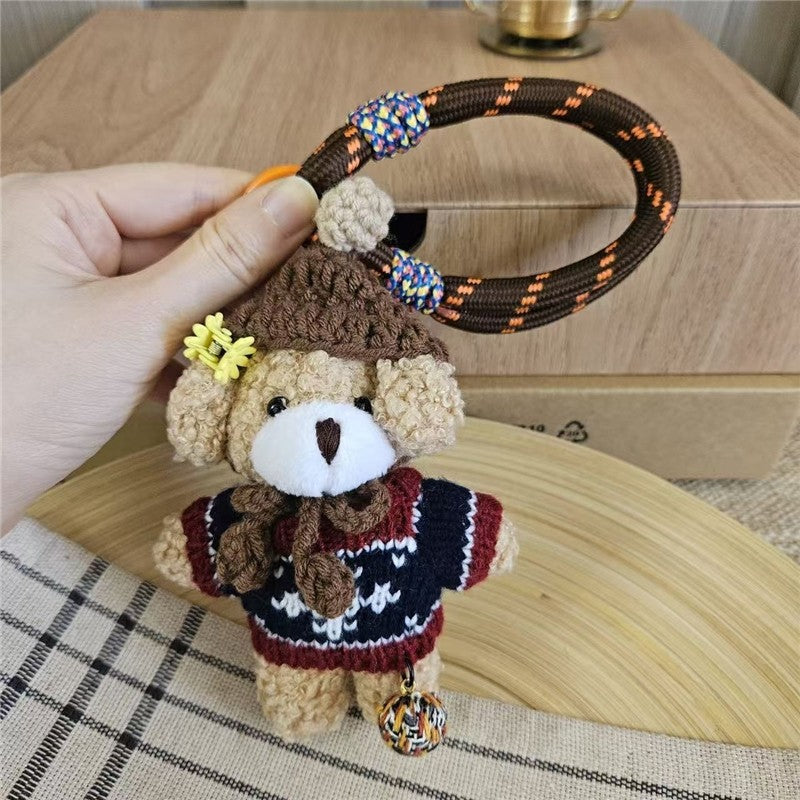 Handmade Cute Dog Keychain Rope Pendant