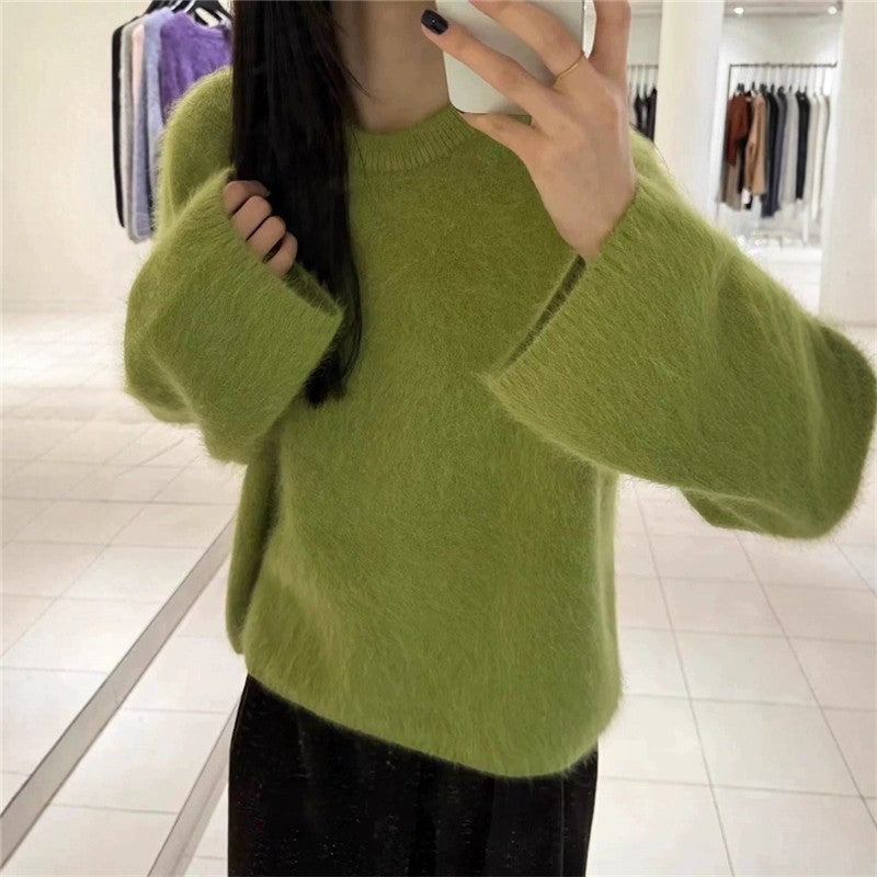 Faux Mink Wool Sweater