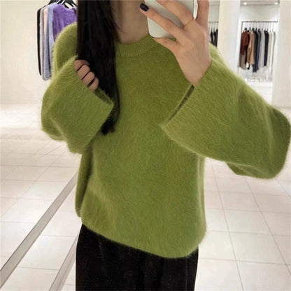 Faux Mink Wool Sweater