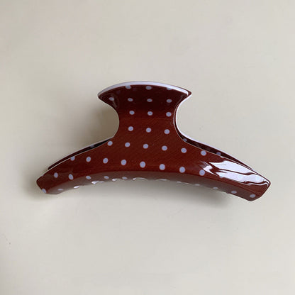 Minimalist Polka Dots Acrylic Hair Claw