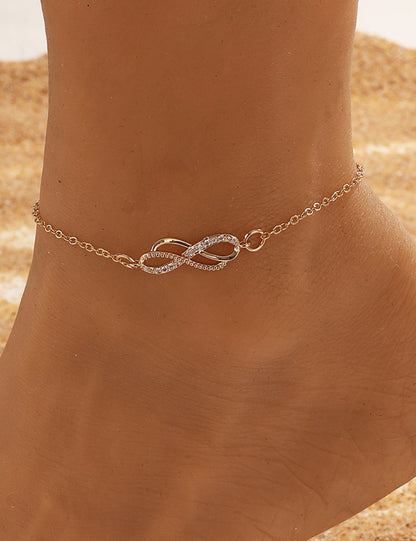 Vintage Zircon Delicate  Anklet