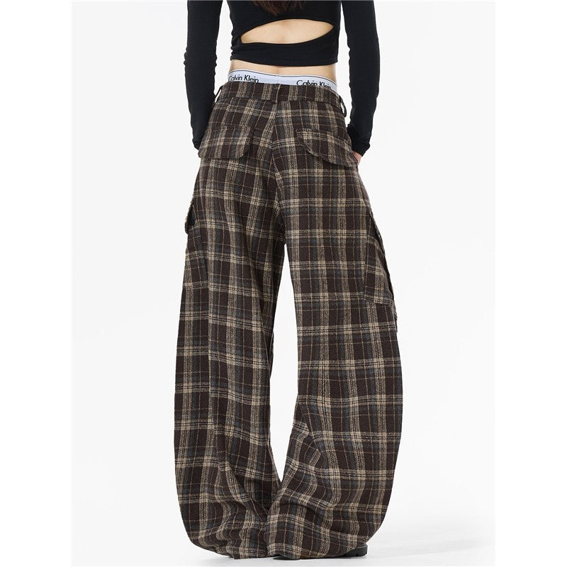 Unisex Cartoon Pendant Plaid Floor-Length Scimitar