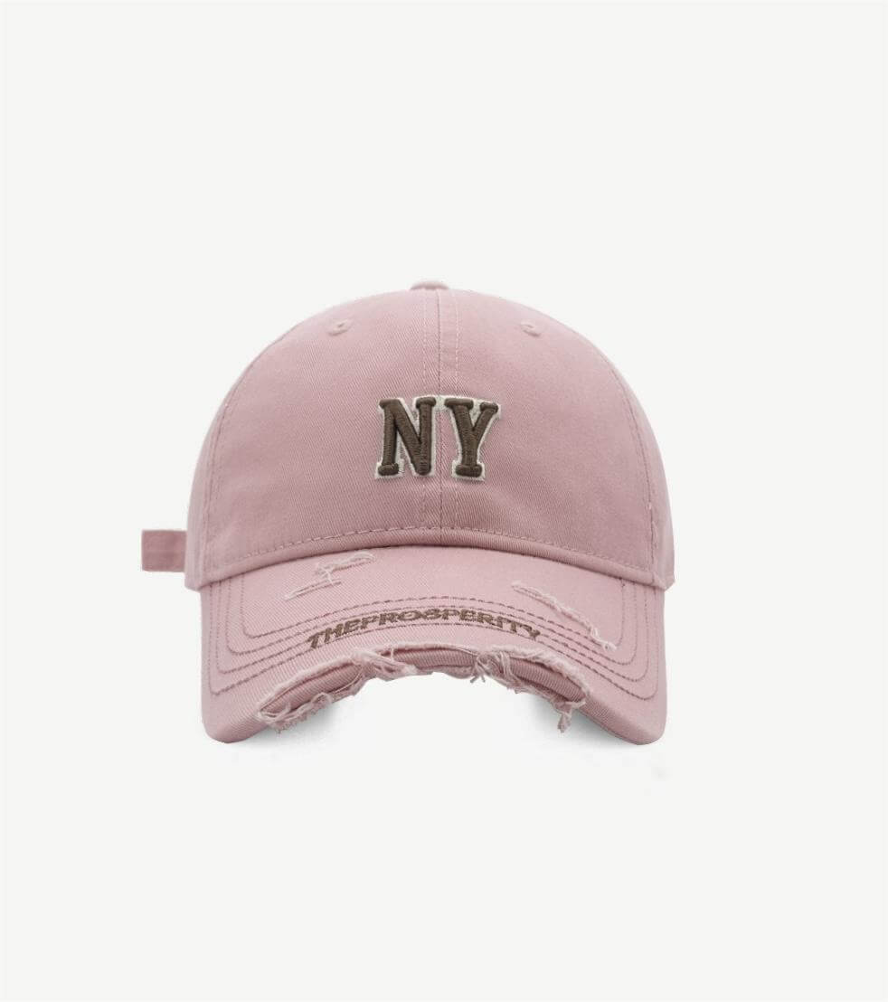 Ripped Letter Embroidered Baseball Caps