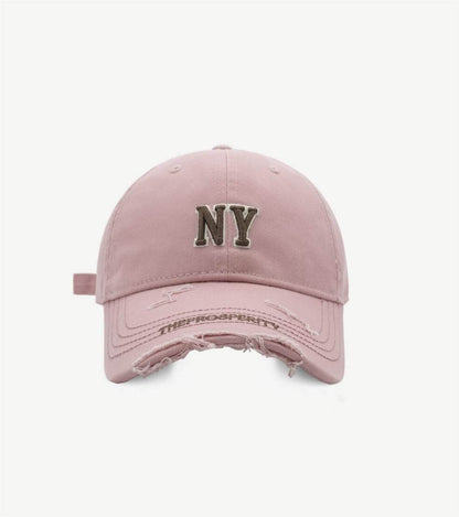 Ripped Letter Embroidered Baseball Caps