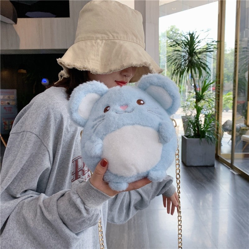 Cute Plush Cartoon Doll Shoulder Bag