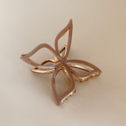 Elegant Hollow Butterfly Alloy Hair Claw