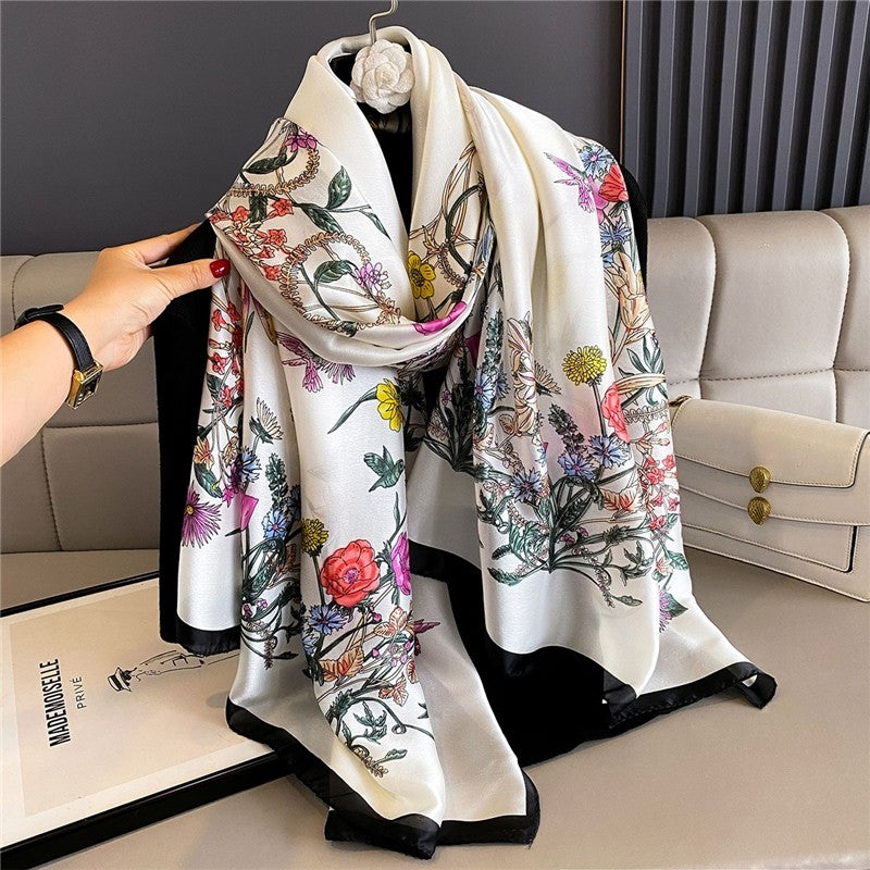 Fashion Print Silk Scarf