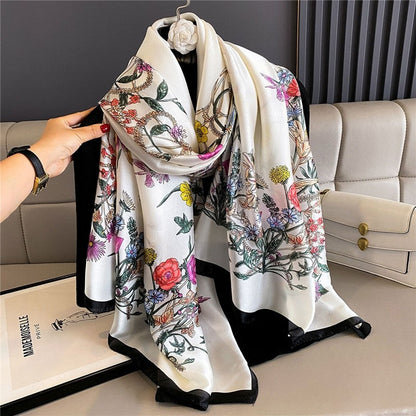 Fashion Print Silk Scarf